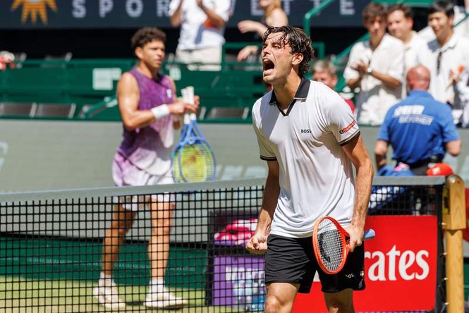 Image from: Fritz beats Shelton in Halle thriller six days after Stuttgart loss
