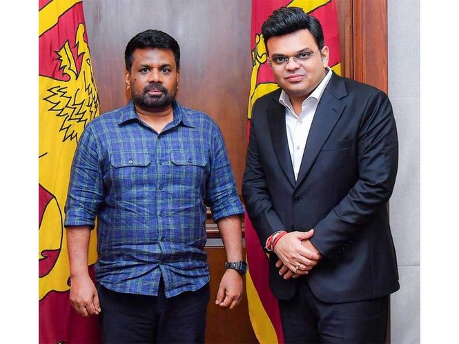 Image from: ICC Chairman Jay Shah meets Sri Lanka president Dissanayake, discusses growth of cricket in Island nation