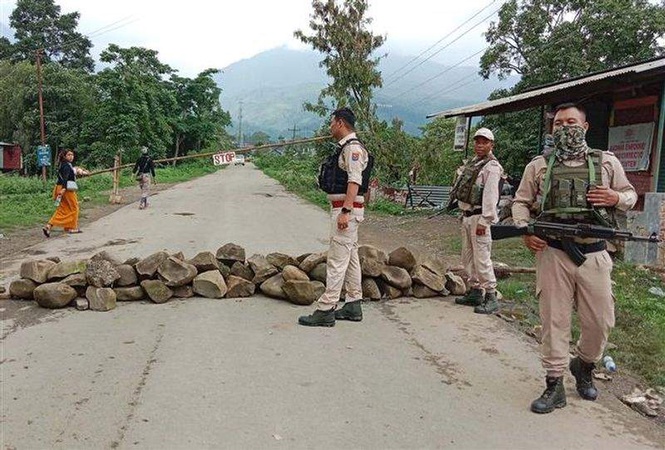 Image from: 10 Manipur ethnic violence accused held by NIA in joint op with CRPF, police