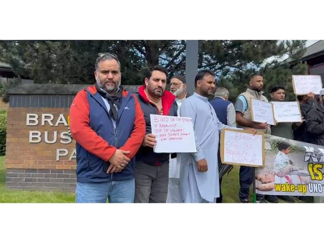 Image from: Pakistan's crackdown in PoJK sparks diaspora outrage as UK Kashmiri activists raise alarm