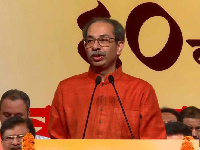 Image from: Will leave my post if allegations against me are true, but won't hand over Shiv Sena to any thief: Uddhav Thackeray