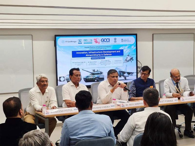 Image from: Gujarat govt hosts high-level conference on innovation, startups and emerging technologies in defence