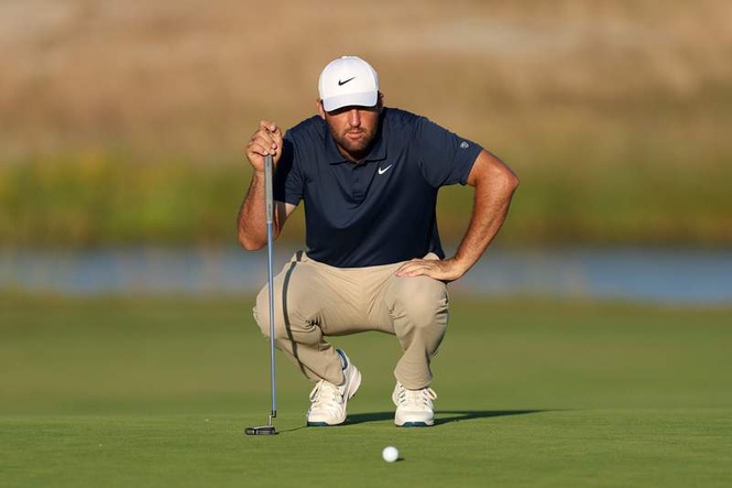 Image from: Scottie Scheffler makes a comment about Wyndham Clark after his second round at the US Open