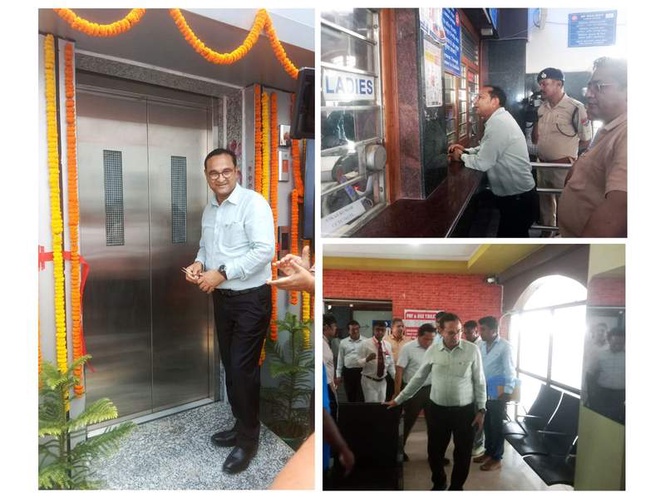 Image from: NFR General Manager reviews rail infrastructure, inaugurates new lift at Agartala station