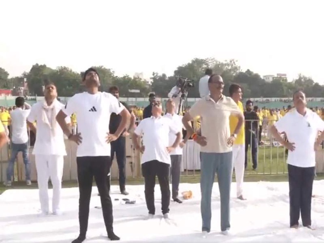 Image from: "Make Yoga part of your life": Uttar Pradesh Dy CM Brajesh Pathak's appeal ahead of International Yoga Day