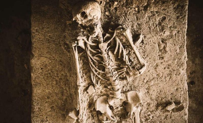 Image from: Students Unearthed a Viking-Era Burial Pit With One Towering Skeleton Inside