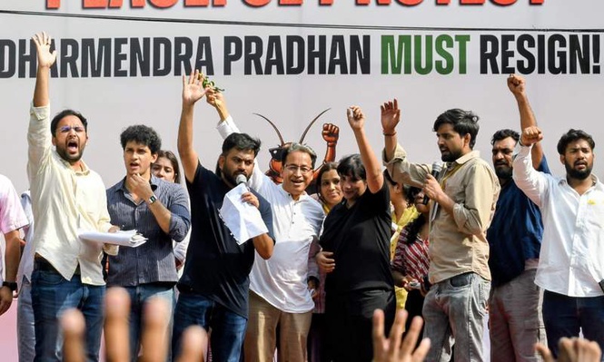 Image from: Sonam Wangchuk joins CJP protest in Delhi, says ’elections rigged, Pradhan should resign’
