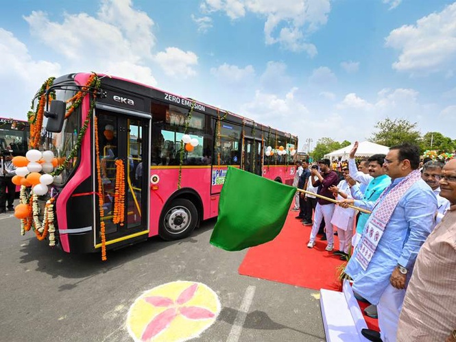 Image from: Rajasthan CM launches PM-eBus Sewa, flags off electric buses for Jaipur and Bhilwara