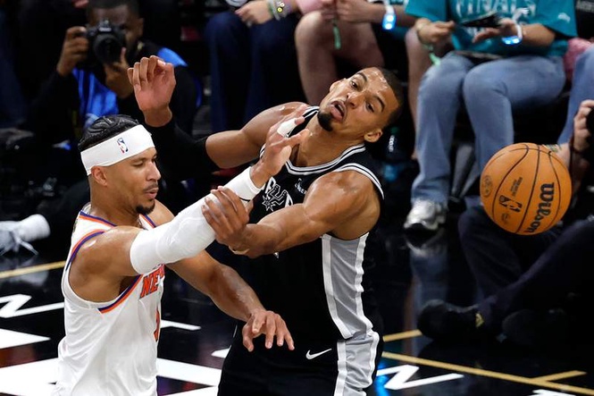 Image from: Knicks’ Josh Hart reveals the moment he knew that Victor Wembanyama’s Spurs would lose NBA Finals