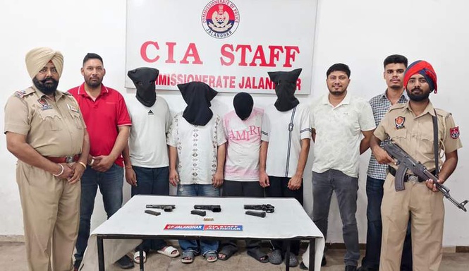 Image from: 4 aides of foreign-based gangsters arrested in Jalandhar