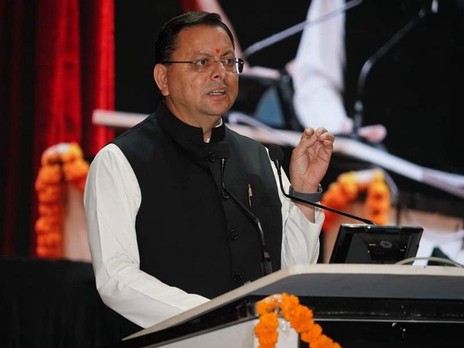 Image from: Uttarakhand CM Dhami extends greetings on eve of International Yoga Day, calls Yoga India's Sanatan culture