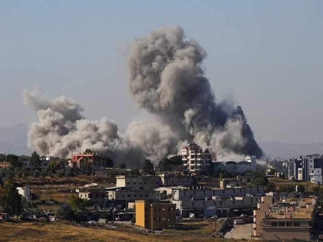 Image from: Israel says Lebanon strikes in retaliation for “repeated and ongoing violations of ceasefire” by Hezbollah