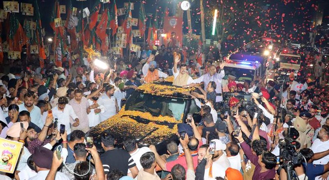 Image from: Grand welcome for BJP chief Nabin in Jalandhar
