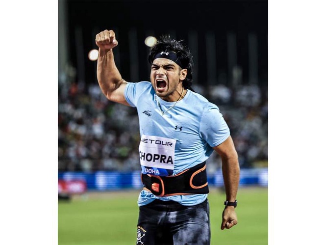 Image from: “Quite happy I achieved over 85 metres after so long…”: Neeraj on his comeback performance in Doha
