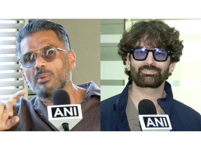 Image from: Suniel Shetty, Neil Nitin Mukesh encourage yoga for healthy living, praise PM Modi as "inspiration"