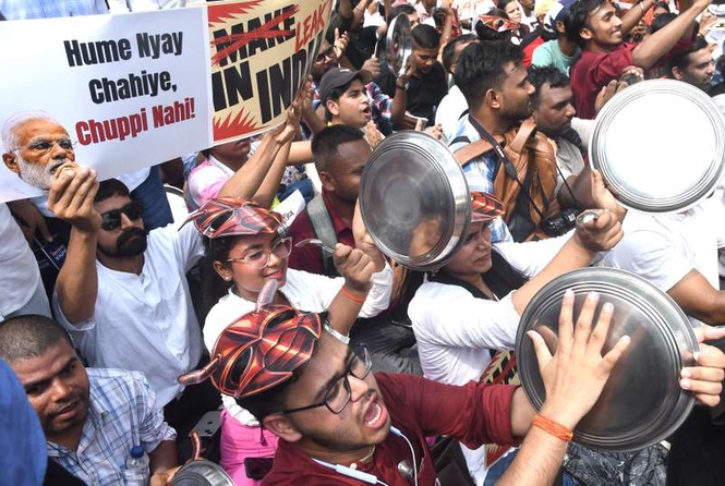 Image from: ‘Today it is them, tomorrow it could be us’: Debutant protesters stand with CJP’s cause