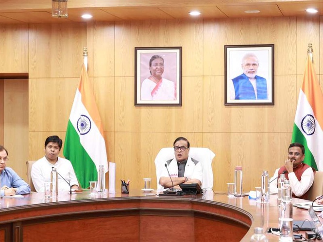 Image from: Assam CM Himanta Biswa Sarma reviews progress of medical infrastructure development across state