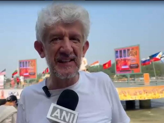 Image from: Yoga unites nations, promotes equality and friendship: Serbian Ambassador in Rishikesh on Yoga Day