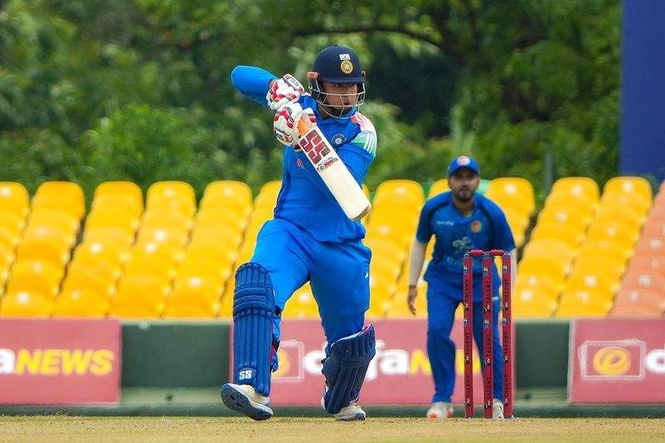 Image from: ’Revenge match’: Sooryavanshi scores 11-ball 50 against Sri Lanka A