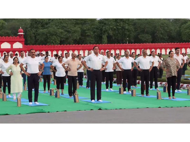 Image from: Indian Army marks International Yoga Day nationwide, Army Chief leads celebrations in Assam