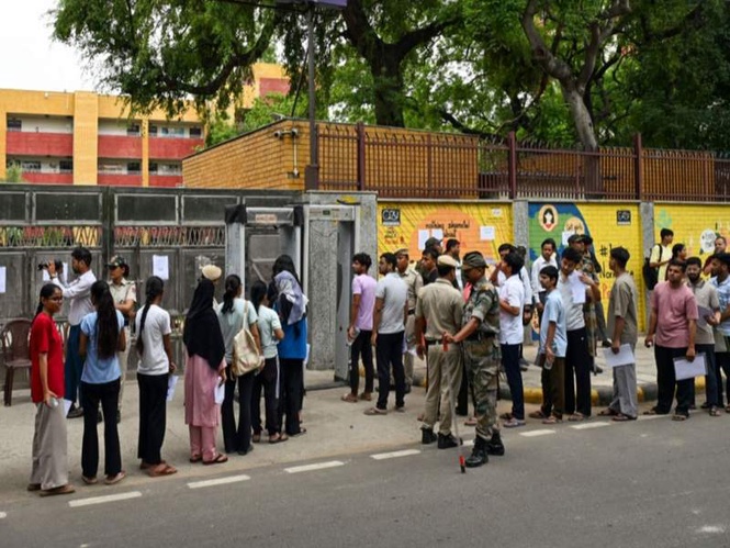Image from: Mumbai: Uproar after two students denied entry for arriving late at NEET exam centre