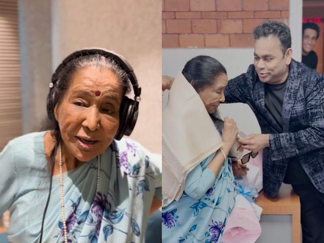 Image from: "This is our humble offering": AR Rahman unveils teaser of tribute song for legendary Asha Bhosle