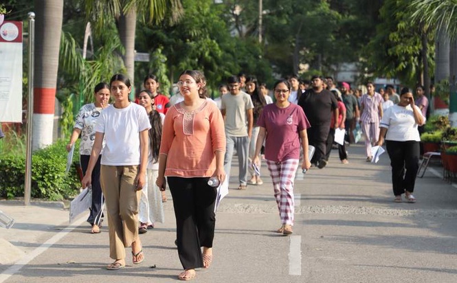 Image from: NEET-UG re-exam concludes, candidates describe paper moderate to tough