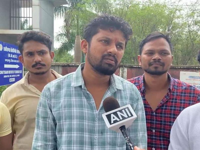 Image from: "Local police advised us to hold off until exam is over...": Bastar NSUI President on protests demanding Dharmendra Pradhan's resignation