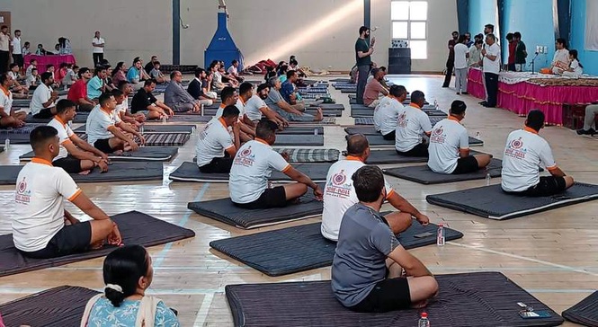 Image from: Make yoga daily habit, not one-day event: MP