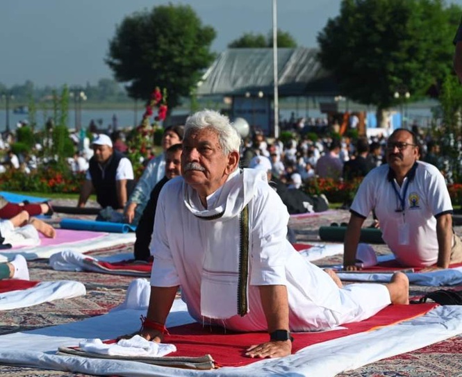 Image from: Cornerstone of global health, yoga has power to unite: L-G