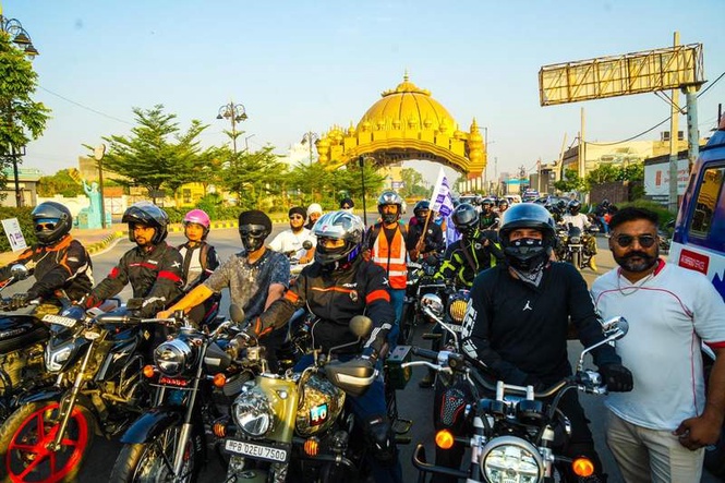 Image from: Bikers promote healthy living in Amritsar
