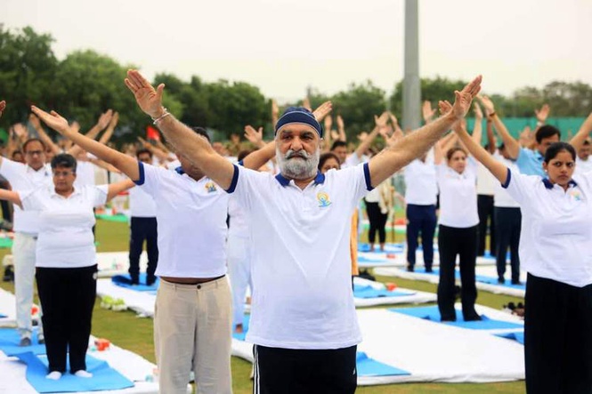 Image from: DDA marks International Day of Yoga across 29 venues