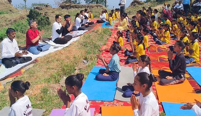 Image from: Yoga fosters physical, mental, spiritual health, says Dharmani
