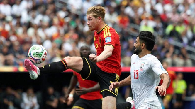 Image from: World Cup 2026: Iran hold 10-man Belgium to goalless draw in Los Angeles