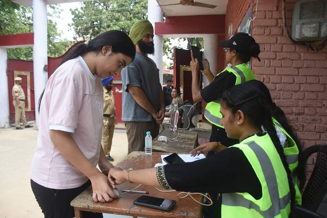 Image from: NEET re-exam conducted amid tight security in Ludhiana
