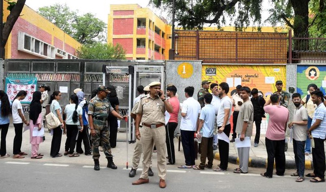 Image from: NEET re-examination held smoothly across Capital
