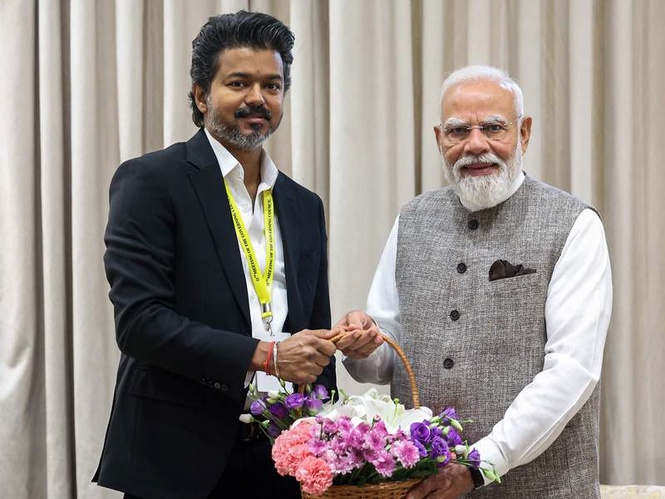 Image from: "Pray for his long, healthy life": PM Modi extends greetings to Tamil Nadu CM Vijay