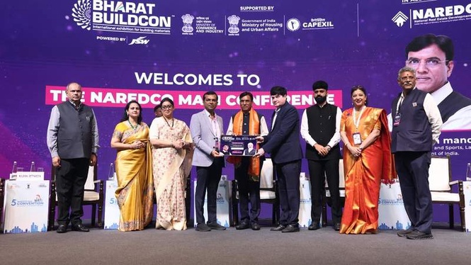 Image from: Union Minister Mansukh Mandaviya Visits Bharat Buildcon 2026; Says First Two Days Have Surpassed Footfall of Entire Previous Edition