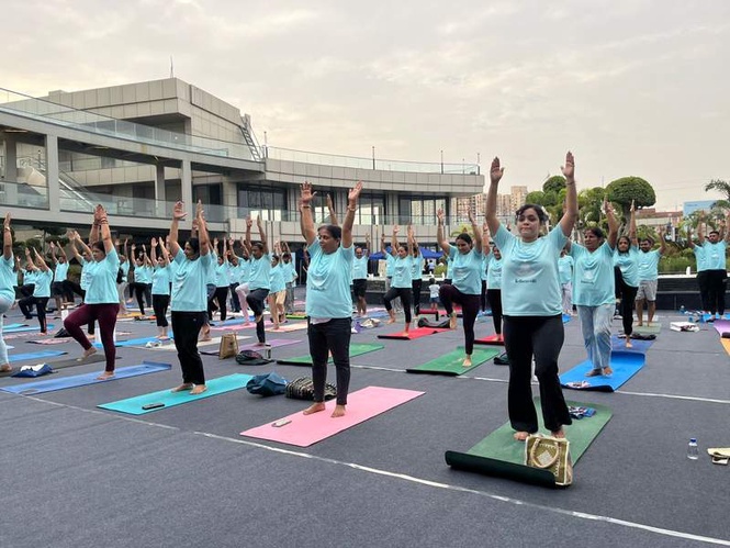 Image from: Group 108 Hosts ’The Wellness Edit’ at Grandthum on International Yoga Day