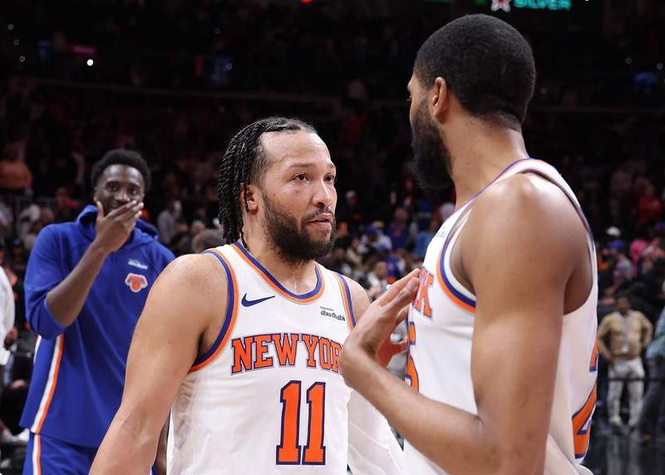 Image from: The text Jalen Brunson sent Mikal Bridges during ‘the best live in the history of IG’ after NBA Finals win