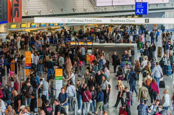 Image from: Allow three hours for flights as Frankfurt Airport summer rush begins