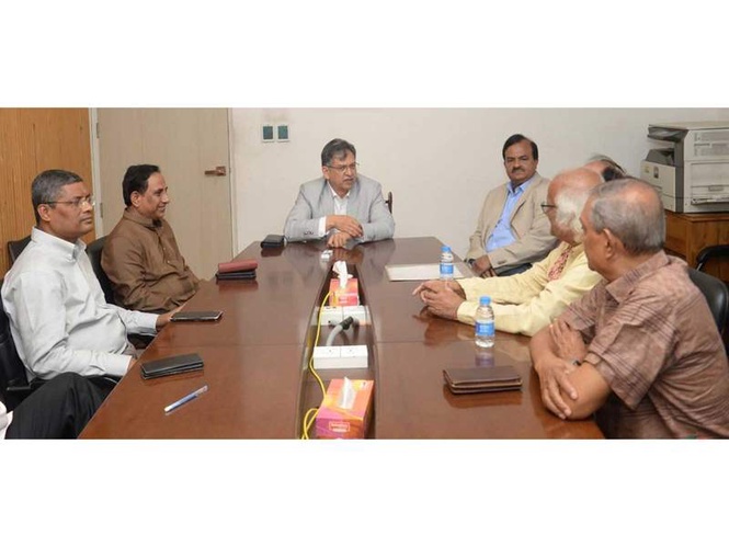 Image from: Bangladesh Hindu leaders meet Home Minister Salahuddin Ahmed to discuss security ahead of Durga Puja