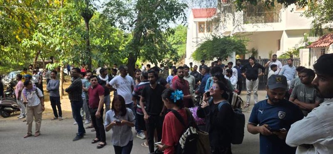 Image from: Gurugram’s DLF Phase 3 illegal PG sealing drive halted for a week to give displaced tenants time to relocate
