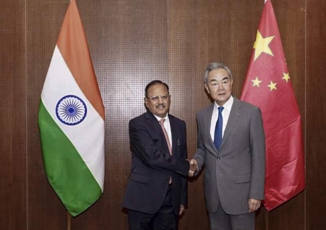 Image from: NSA Doval, Wang Yi review ties, note progress towards ’ gradual normalisation’