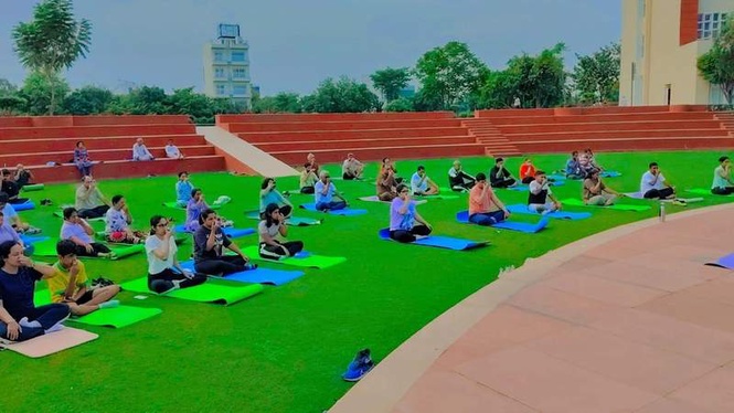 Image from: King’s College India Marks International Yoga Day