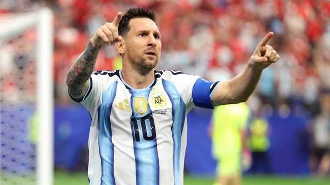 Image from: World Cup 2026: Messi makes history as Argentina dominate Austria