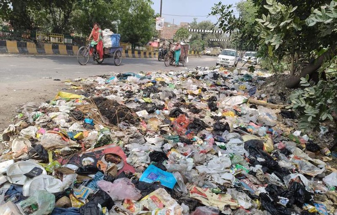 Image from: Mandir committee urges DC to clear garbage dump