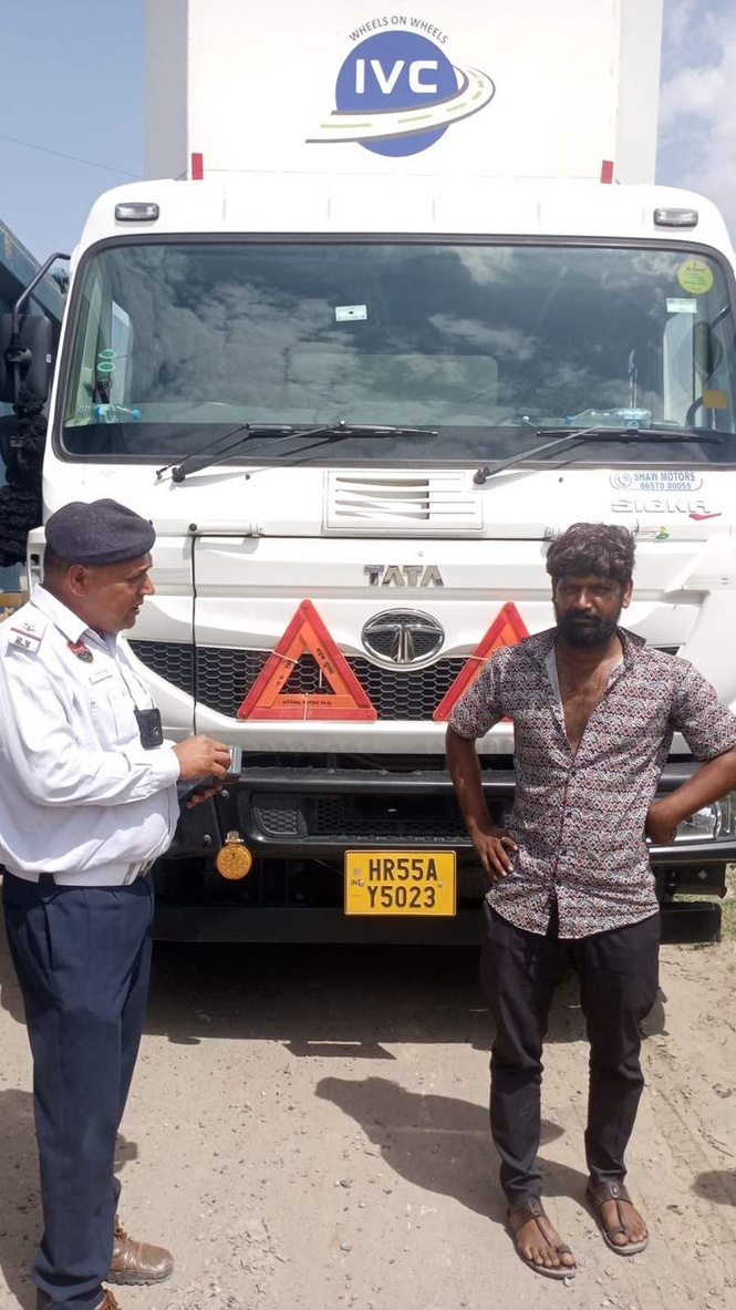 Image from: Gurugram police issue 10,768 challans worth Rs 63 lakh