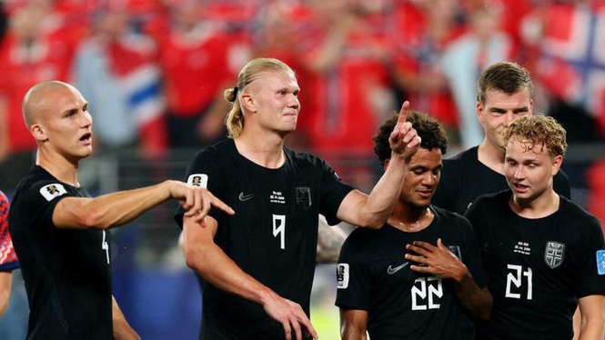 Image from: World Cup 2026: Haaland strikes twice as Norway secure knockout progression
