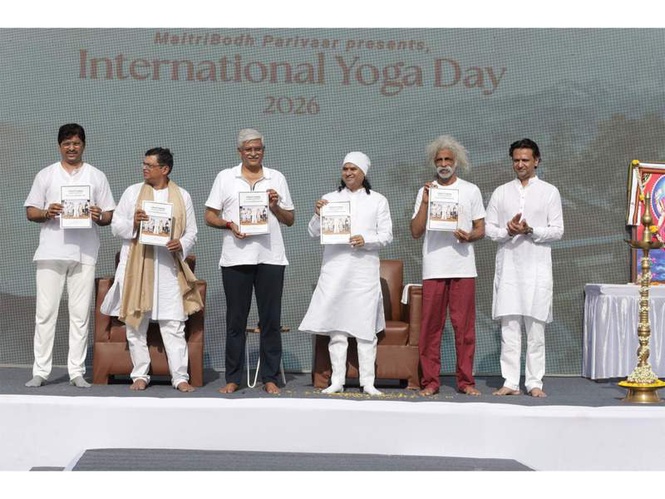 Image from: MaitriBodh Parivaar Celebrates a Unique International Day of Yoga Blending Maitri, Sanskriti, and Holistic Well-being